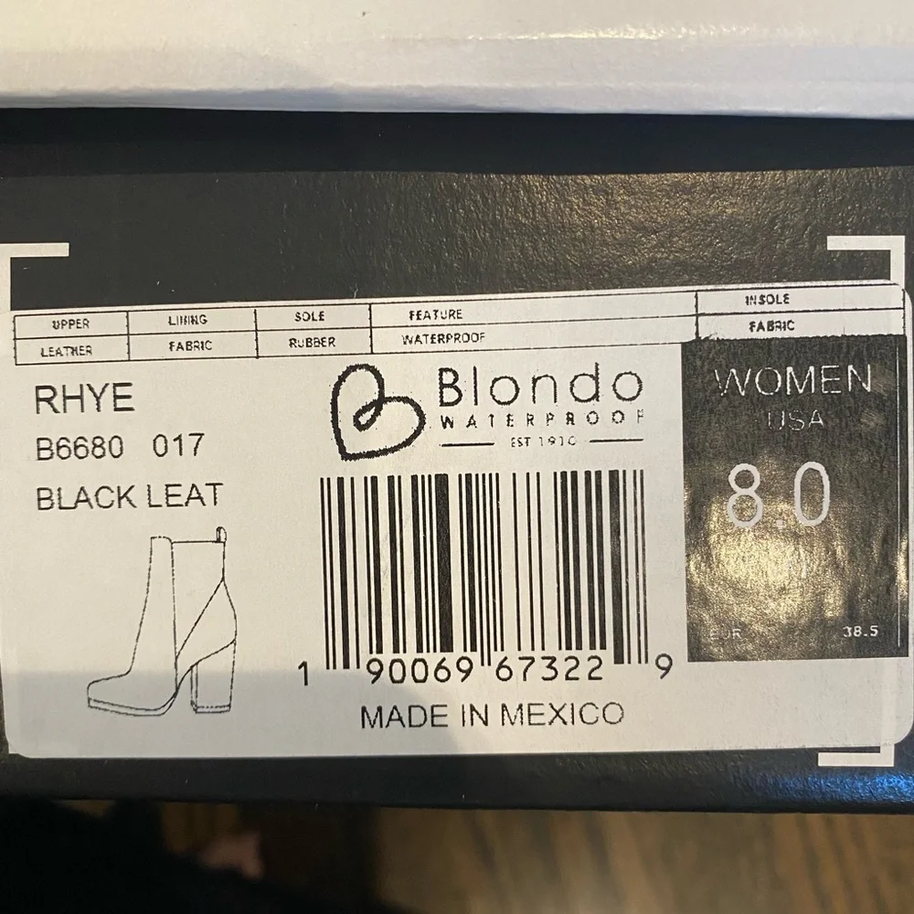 Blondo RHYE boot waterproof!! - Picture 2 of 4